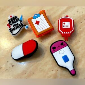 Brand new 5 Pack Nurse Shoe Charms